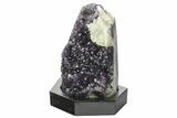 Amethyst Cluster With Wood Base - Uruguay #233738-1